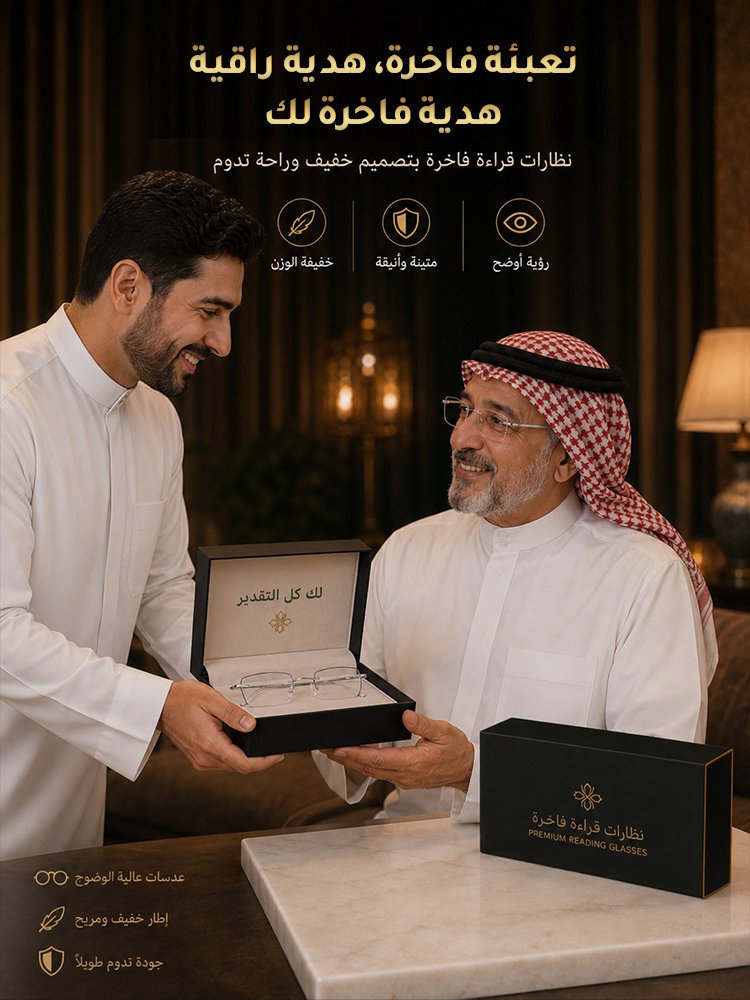 نظارات TR90 متعددة البؤر – اشترِ واحدة واحصل على الثانية مجاناً