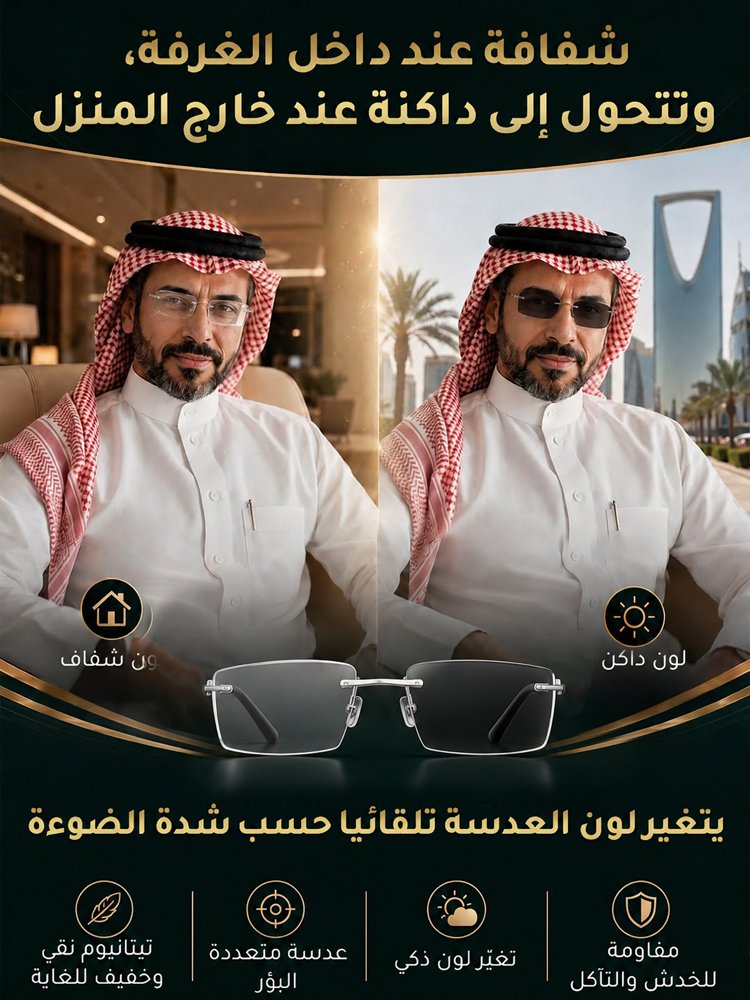 نظارات TR90 متعددة البؤر – اشترِ واحدة واحصل على الثانية مجاناً